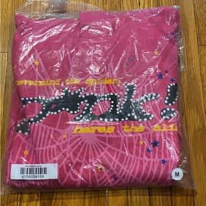 Sp5der P*Nk Hoodie Size Small